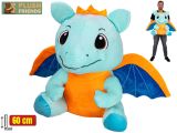 Plush Friends drak světle modrý plyšový 60cm sedící 0m+