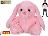 Plush Friends králík růžový plyšový 50cm sedící 0m+ Plush Friends králík růžový plyšový 50cm sedící 0m+