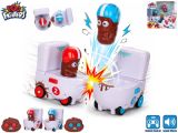 Poo Fighters R/C souboj záchodů 2ks 12cm 2,4GHz plná funkce na baterie se zvukem v krabičc