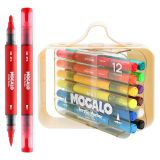 Popisovač M&G MOCALO Acrylic Marker oboustranný - sada 12 barev Popisovač M&G MOCALO Acrylic Marker oboustranný - sada 12 barev