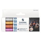 Popisovač Schneider Paint-It 011 Metalický, sada 4 ks, hrot 2 mm