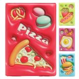 Poznámkový blok / diář A5 /80 listů Fast Food, měkký PU potah (mix 4 vzorů) Poznámkový blok / diář A5 /80 listů Fast Food, měkký PU potah (mix 4 vzorů)