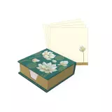 Poznámkový blok s mřížkou, tištěné poznámky 200 ks, světle modrý 11 x 11 cm Poznámkový blok s mřížkou, tištěné poznámky 200 ks, světle modrý 11 x 11 cm