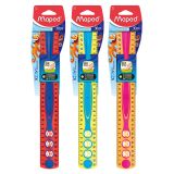 Pravítko MAPED Kidy Learn Concentration 30 cm, mix barev