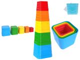 Pyramida skládací kostky 5ks 12m+ v síťce Pyramida skládací kostky 5ks 12m+ v síťce