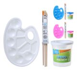 Sada Pintura pro výtvarníky - paletka, nádobka, 3x štětec Sada Pintura pro výtvarníky - paletka, nádobka, 3x štětec