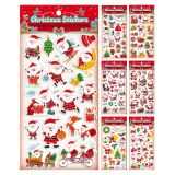 Samolepky 14,5 x 30 cm - vánoční postavičky (mix vzorů)