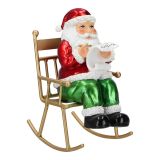 Santa na houpacím křesle 20 cm Santa na houpacím křesle 20 cm