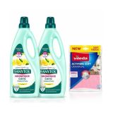 SANYTOL Floor DUO pack - univerzální čistič 1L Lemon + Vileda univerzální hadřík 1ks SANYTOL Floor DUO pack - univerzální čistič 1L Lemon + Vileda univerzální hadřík 1ks