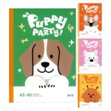 Sešit linkovaný A5 M&G Puppy Party! (4 designy) Sešit linkovaný A5 M&G Puppy Party! (4 designy)