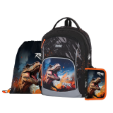 Školní batoh (3-dílný set) OXY GO Dino Školní batoh (3-dílný set) OXY GO Dino
