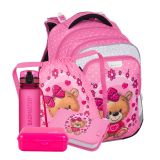 Školní batoh (5-dílný set) BagMaster Lumi 24 H - Medvídek Školní batoh (5-dílný set) BagMaster Lumi 24 H - Medvídek
