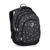 Školní batoh BagMaster SUPERNOVA 24 A - černo-bílý