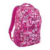 Školní batoh MILAN s 2 zipy Hey Girl pink 21l