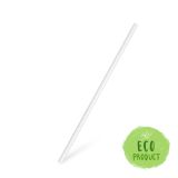 Slámky papírové rovné, bílé 20 cm, 100 ks Slámky papírové rovné, bílé 20 cm, 100 ks