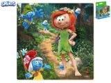 Šmoulové puzzle 22x22cm Princezna v lese 24dílků v krabičce