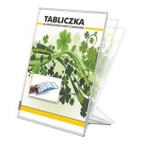 Stojan na dokumenty L, nakloněný, 70x110 mm, PANTA PLAST