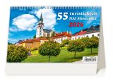 Stolní kalendář 2026 55 turistických nej Slovenska