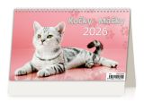 Stolní kalendář 2026 Kočky/Kočky