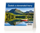 Stolní kalendář 2026 MiniMax České a slovenské hory