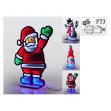 Světelná dekorace Zrcadlo nekonečno 45 cm s LED na podstavci