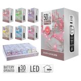 Světelný řetěz 50 LED délka 5 m (6 barev)