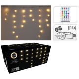 Světelný řetěz se závěsnými prameny 172 LED teplá bílá, venkovní. 230V