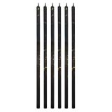 Svíčka dortová B&C Milenium black 16,5 cm (6 ks)