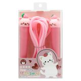 Švihadlo 2,8 m růžové - kočka s jahodou