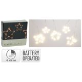 Svítící záclonový řetěz / záclona 45x mikro LED hvězdičky, délka 120 cm Svítící záclonový řetěz / záclona 45x mikro LED hvězdičky, délka 120 cm