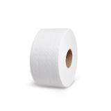 Toaletní papír (FSC Mix) 2vrstvý bílý `JUMBO` Ø18cm 100m  445 útržků [12 ks]