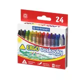 Trojhranné pastelky CENTROPEN 9531/24, průměr 10 mm, omyvatelné, zářivé barvy