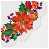 Ubrousky PAW 32 cm Poinsettia With Cones Ubrousky PAW 32 cm Poinsettia With Cones