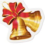 Ubrousky PAW 32x32cm Airlaid shape Christmas Bells