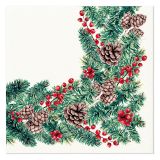 Ubrousky PAW AIRLAID 40x40 cm (12 ks) Winter Branches Ubrousky PAW AIRLAID 40x40 cm (12 ks) Winter Branches