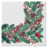 Ubrousky PAW AIRLAID 40x40 cm Winter Branches Ubrousky PAW AIRLAID 40x40 cm Winter Branches