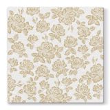 Ubrousky PAW AIRLAID L 40x40cm Subtle Roses Gold