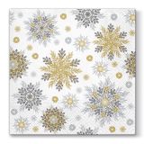 Ubrousky PAW L 33x33 cm Snowflakes Ubrousky PAW L 33x33 cm Snowflakes