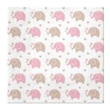 Ubrousky PAW L 33x33cm Baby Elephants pink