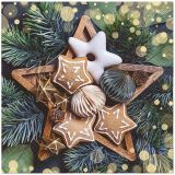 Ubrousky PAW L 33x33cm Gingerbread Stars