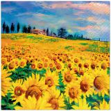 Ubrousky PAW L 33x33cm Painted Sunflowers