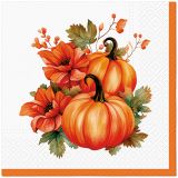 Ubrousky PAW L 33x33cm Pumpkin With Flowers Ubrousky PAW L 33x33cm Pumpkin With Flowers