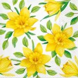 Ubrousky PAW L  33x33cm Yellow Daffodils