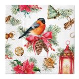 Ubrousky TaT 33x33cm Bullfinch with Lampion