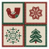 Ubrousky TaT 33x33cm Christmas Folk