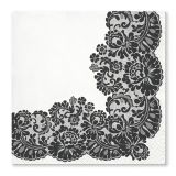 Ubrousky TaT 33x33cm Lacy Frame Black