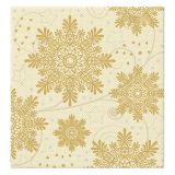 Ubrousky TaT 38x40cm Snowflakes gold