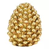 Vánoční dekorace šiška 9 cm - zlatá