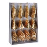 Vánoční ozdoba - PP zlatá - různé tvary 16 cm, mix/1ks