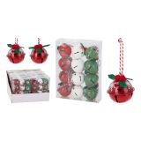 Vánoční ozdoby - rolničky 4 cm, sada 12 kusů Vánoční ozdoby - rolničky 4 cm, sada 12 kusů